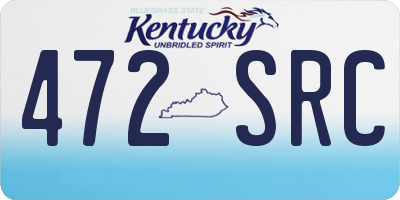 KY license plate 472SRC