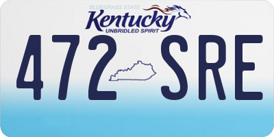 KY license plate 472SRE