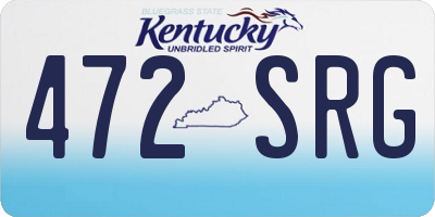 KY license plate 472SRG