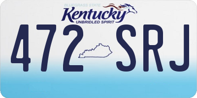 KY license plate 472SRJ