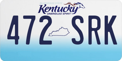 KY license plate 472SRK