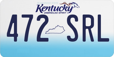 KY license plate 472SRL