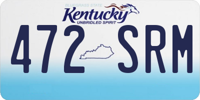 KY license plate 472SRM