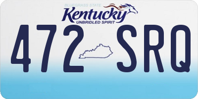 KY license plate 472SRQ