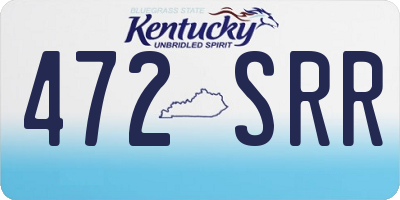 KY license plate 472SRR