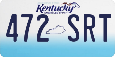 KY license plate 472SRT