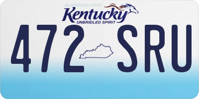 KY license plate 472SRU