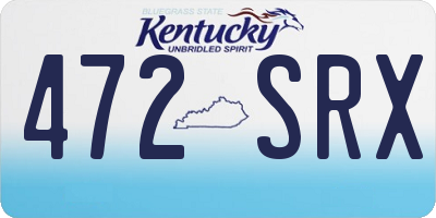 KY license plate 472SRX