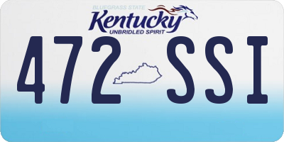 KY license plate 472SSI