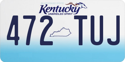 KY license plate 472TUJ