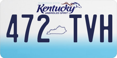 KY license plate 472TVH