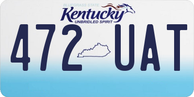 KY license plate 472UAT