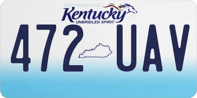 KY license plate 472UAV