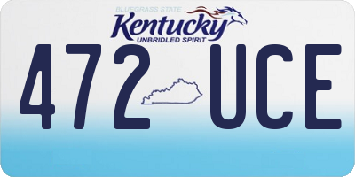 KY license plate 472UCE
