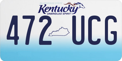 KY license plate 472UCG