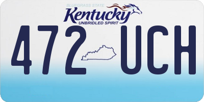 KY license plate 472UCH