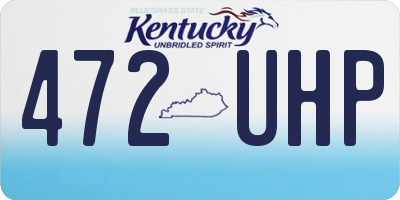KY license plate 472UHP