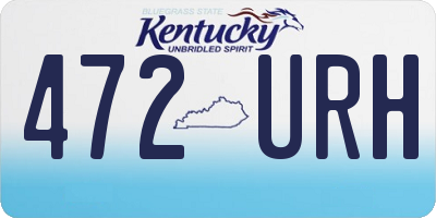 KY license plate 472URH