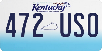 KY license plate 472USO