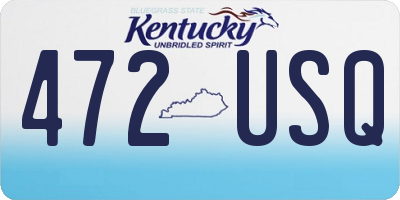 KY license plate 472USQ