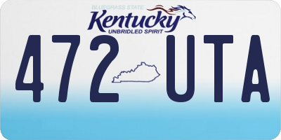 KY license plate 472UTA