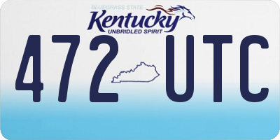 KY license plate 472UTC