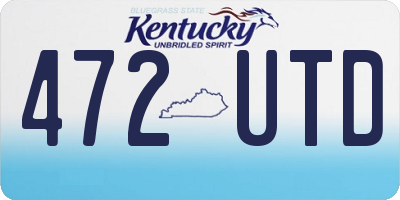 KY license plate 472UTD