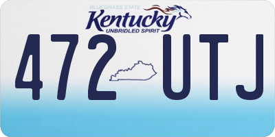 KY license plate 472UTJ