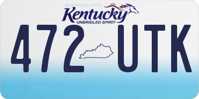 KY license plate 472UTK