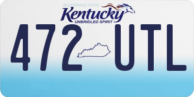 KY license plate 472UTL