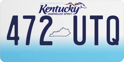 KY license plate 472UTQ