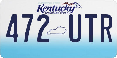 KY license plate 472UTR