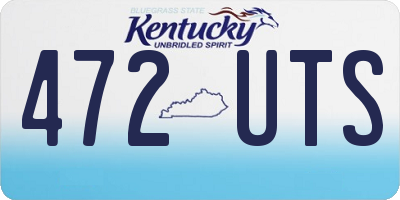 KY license plate 472UTS