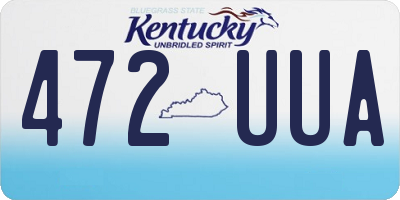 KY license plate 472UUA