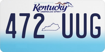 KY license plate 472UUG