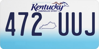 KY license plate 472UUJ