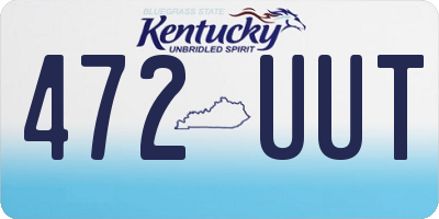 KY license plate 472UUT