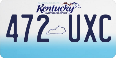 KY license plate 472UXC