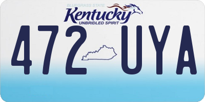KY license plate 472UYA