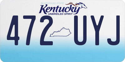 KY license plate 472UYJ