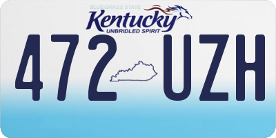 KY license plate 472UZH