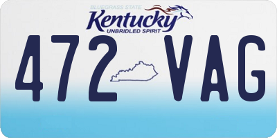 KY license plate 472VAG