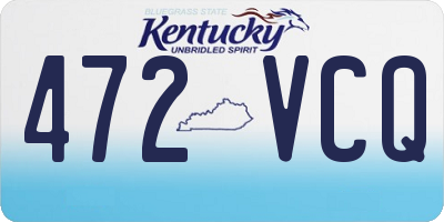 KY license plate 472VCQ