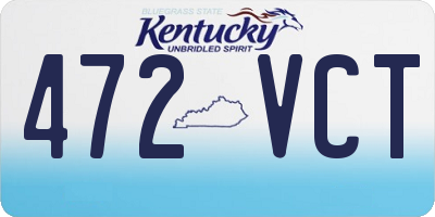 KY license plate 472VCT