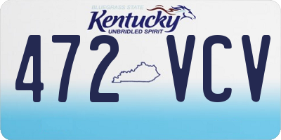 KY license plate 472VCV