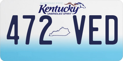 KY license plate 472VED