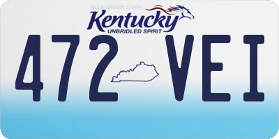 KY license plate 472VEI