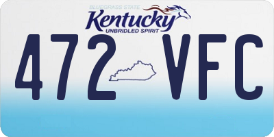 KY license plate 472VFC