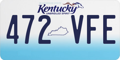 KY license plate 472VFE