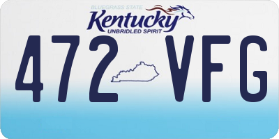 KY license plate 472VFG